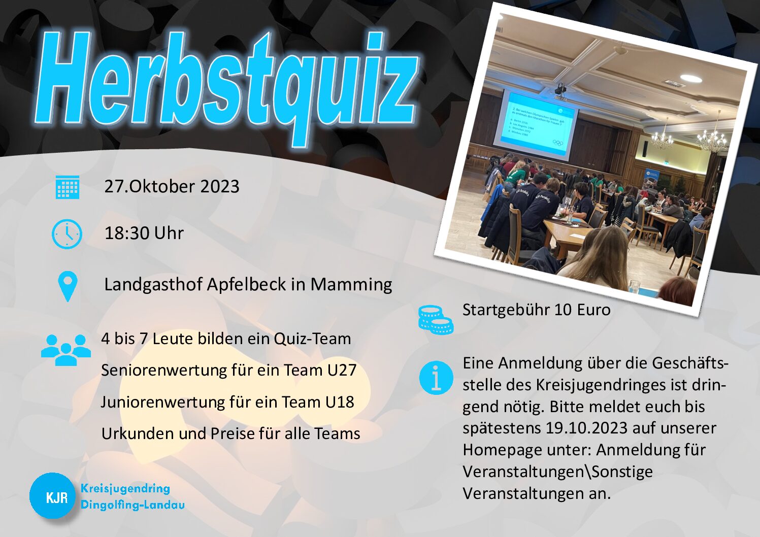 Flyer Herbstquiz 23