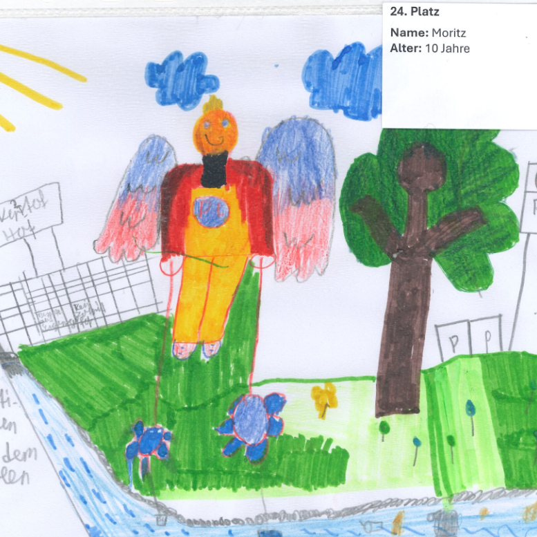Das Bild ist von Moritz. Er ist 10 Jahre alt.